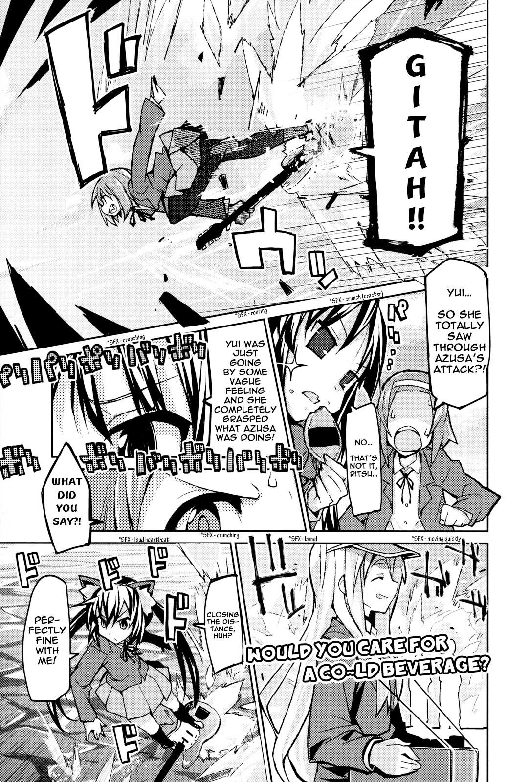 K-ON! Anthology Comic Chapter 5.8 page 5 - Vol.5 Chapter 8 : Sora Tobu Azusa (Flying Azusa) by Kounosu Satori