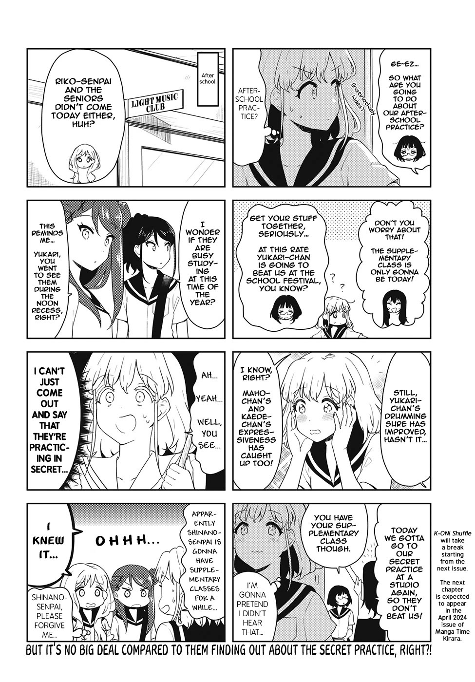 K-ON! Shuffle Chapter 46 page 6 - Chapter 46