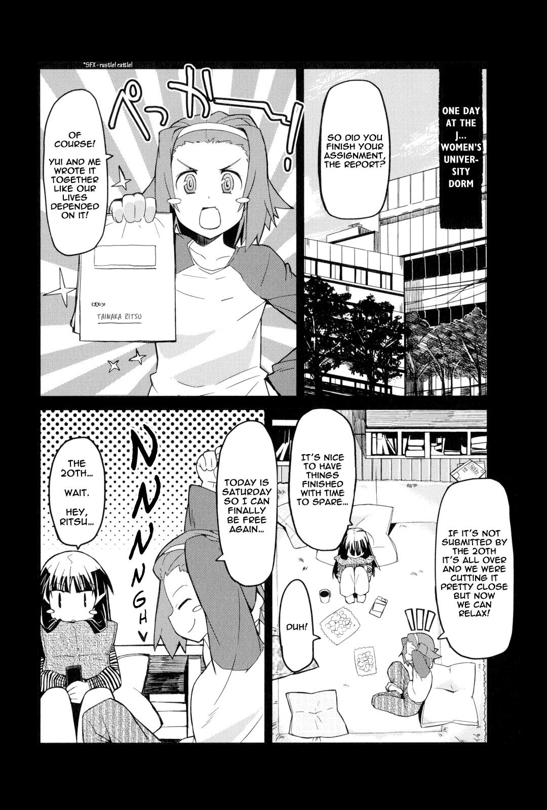 K-ON! Story Anthology Comic Chapter 10 page 3 - Chapter 10: The Soul Of A Mere One Course (by Kounosu Satori)