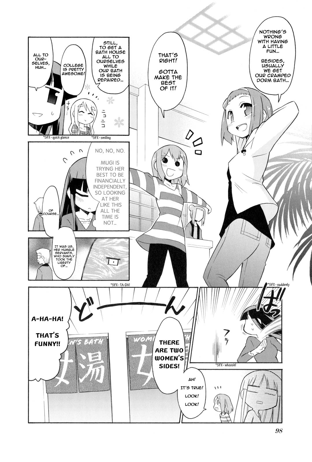 K-ON! Story Anthology Comic Chapter 14 page 2 - Chapter 14: Rainbow-Colored Bath Time!