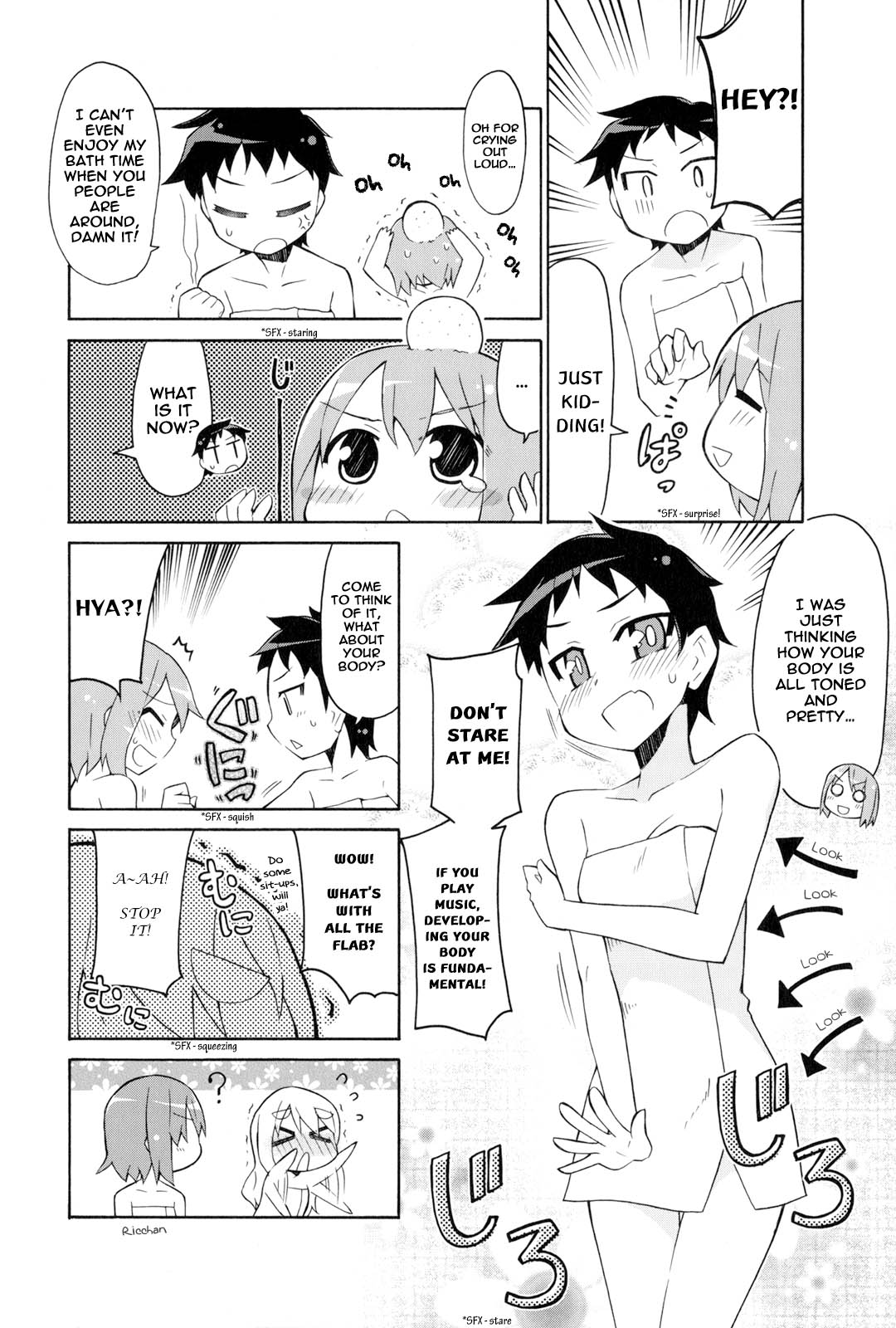 K-ON! Story Anthology Comic Chapter 14 page 6 - Chapter 14: Rainbow-Colored Bath Time!