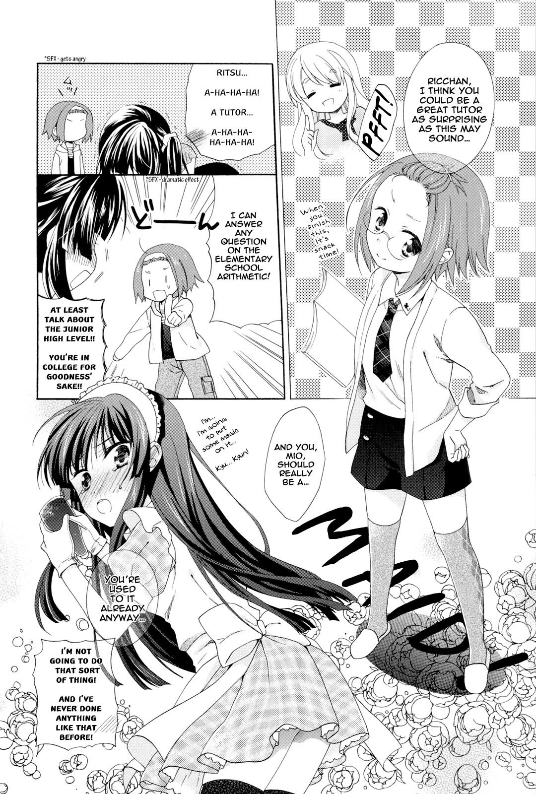 K-ON! Story Anthology Comic Chapter 2 page 6 - Chapter 2: Jobs! (by Unohana Tsukasa)