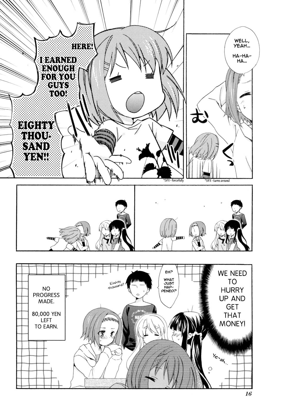 K-ON! Story Anthology Comic Chapter 2 page 8 - Chapter 2: Jobs! (by Unohana Tsukasa)