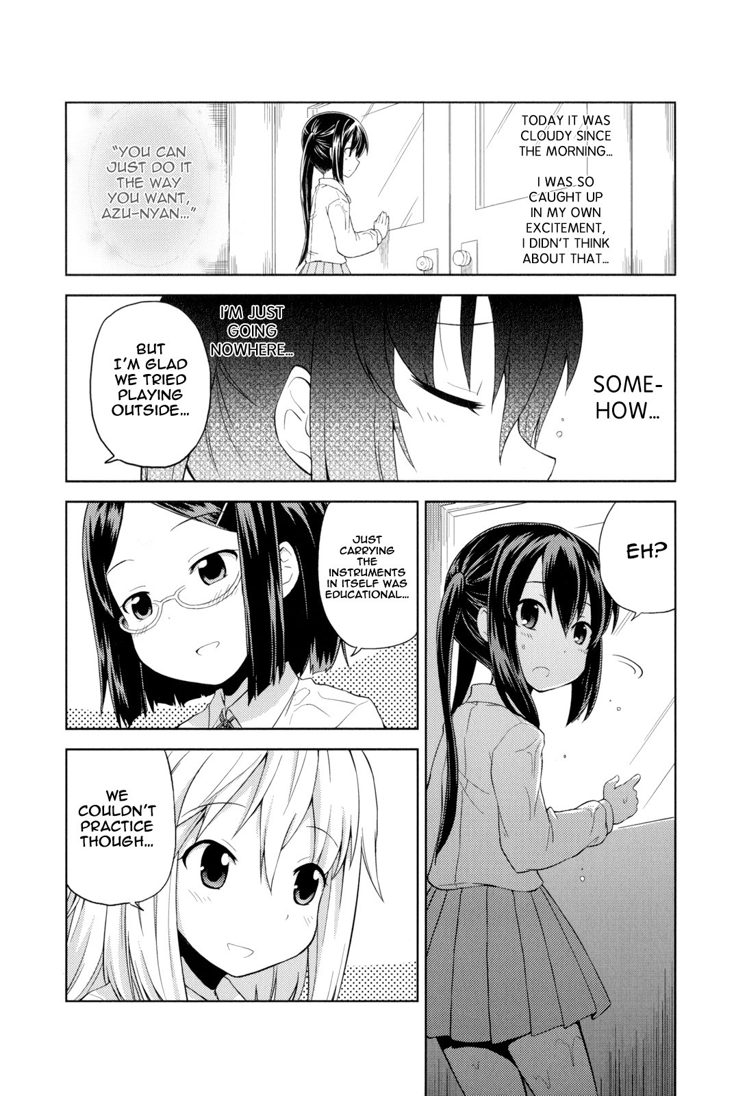 K-ON! Story Anthology Comic Chapter 27 page 6 - Chapter 27: Club President Azu-nyan Runs! (by Minamoto Tadashi)