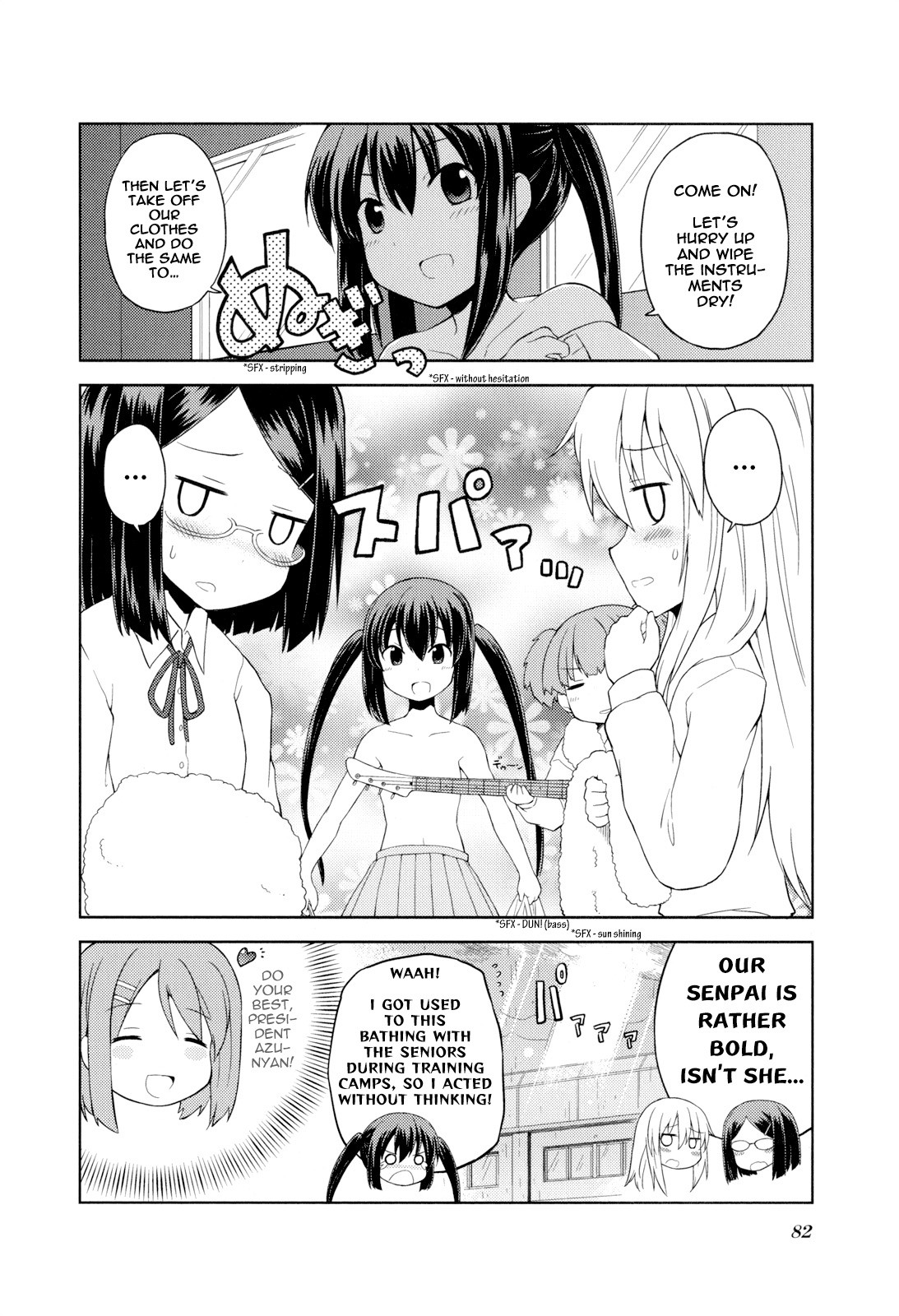 K-ON! Story Anthology Comic Chapter 27 page 8 - Chapter 27: Club President Azu-nyan Runs! (by Minamoto Tadashi)