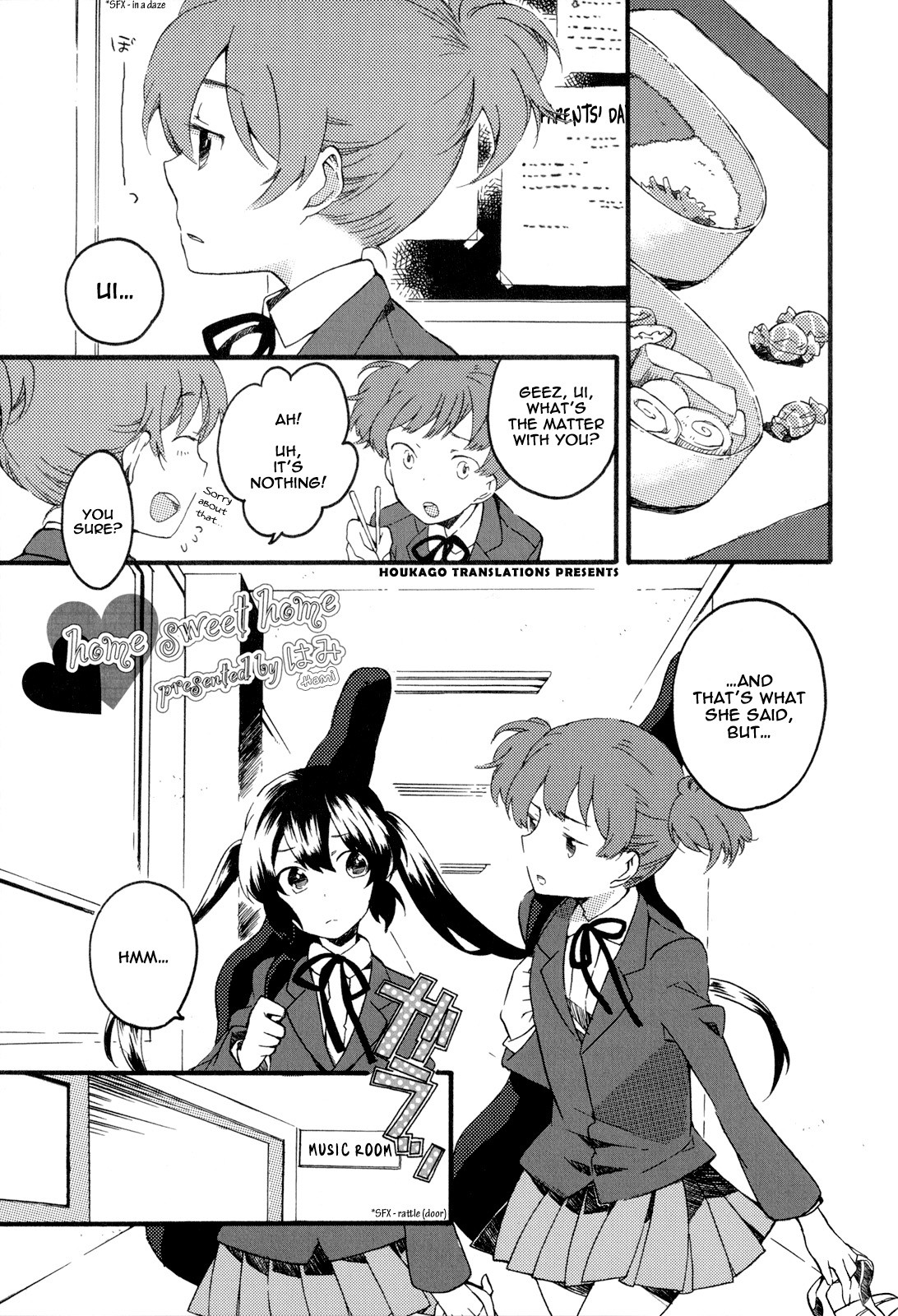 K-ON! Story Anthology Comic Chapter 28 page 1 - Chapter 28: Home Sweet Home (by Hami)