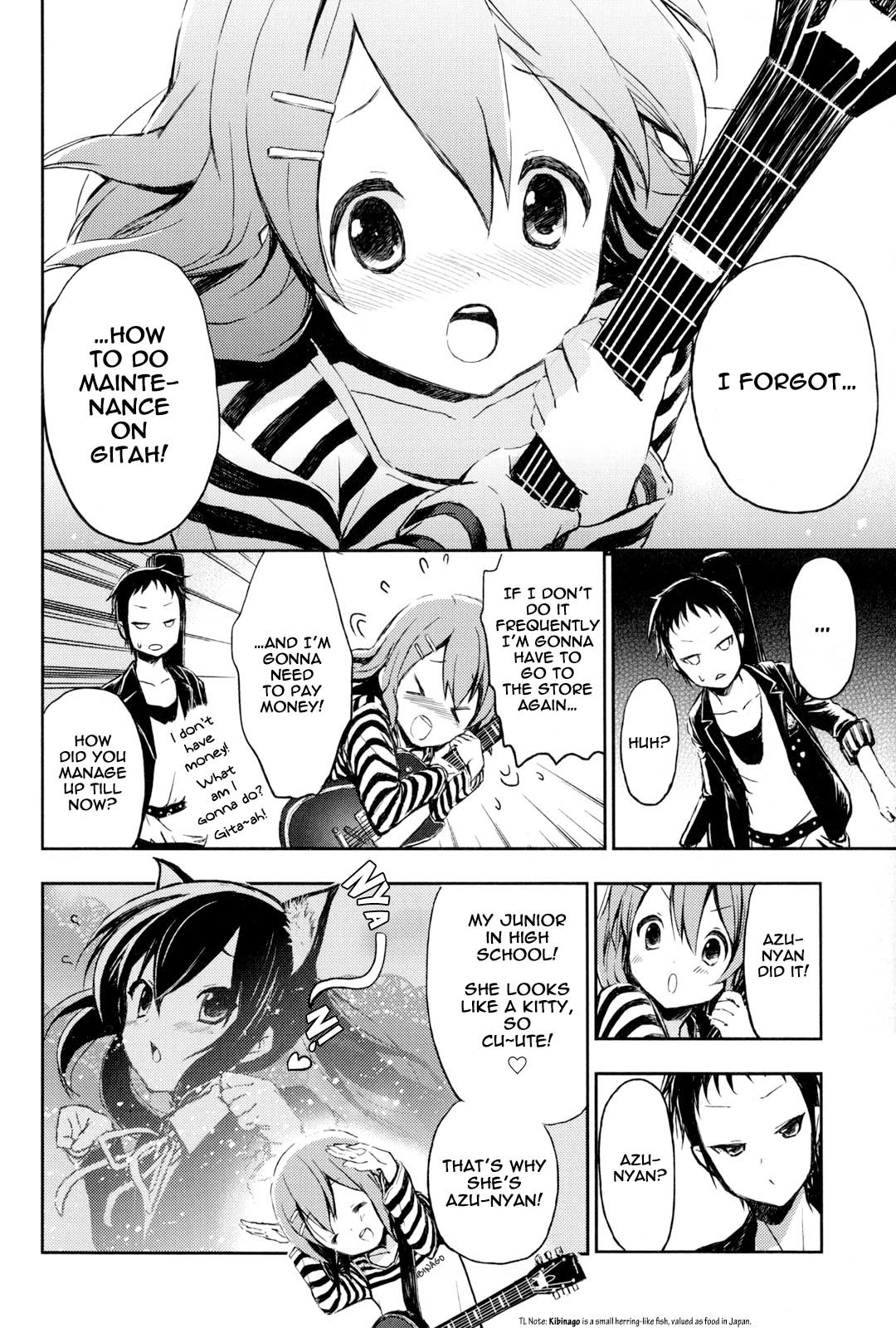 K-ON! Story Anthology Comic Chapter 3 page 2 - Chapter 3: Band Maintenance! (by Yamato Hina)