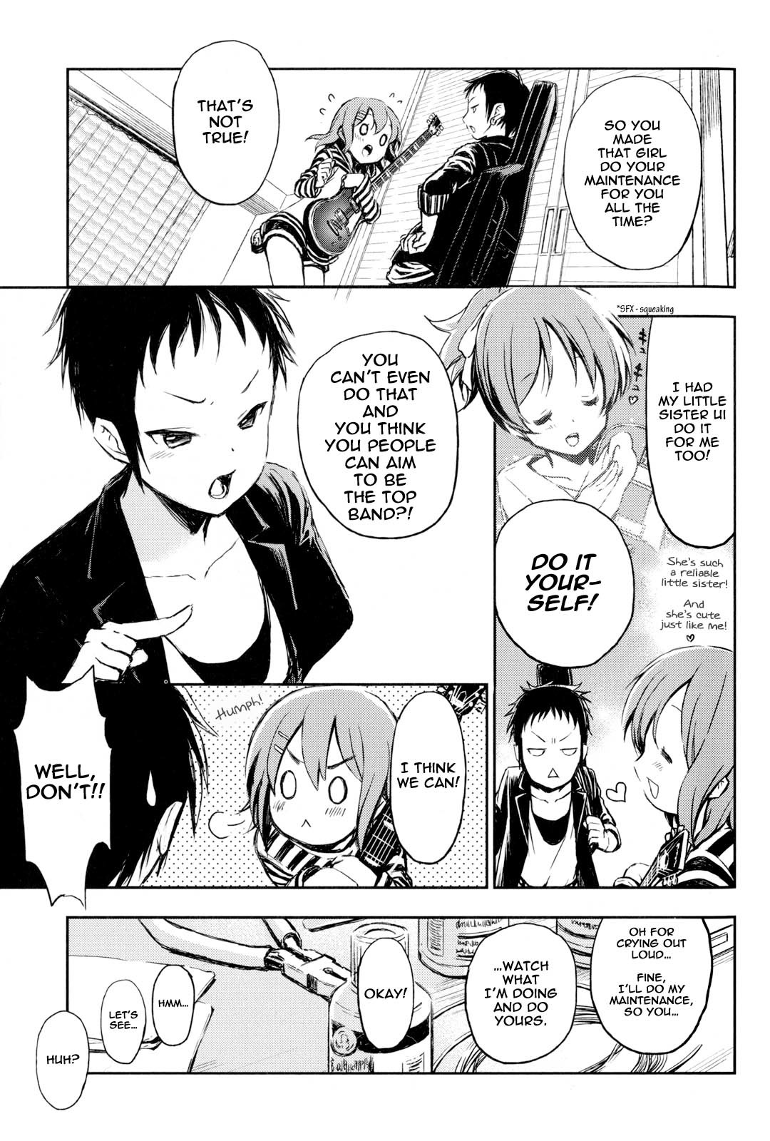 K-ON! Story Anthology Comic Chapter 3 page 3 - Chapter 3: Band Maintenance! (by Yamato Hina)