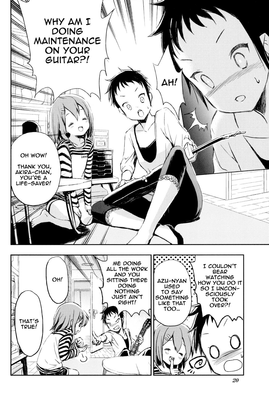 K-ON! Story Anthology Comic Chapter 3 page 4 - Chapter 3: Band Maintenance! (by Yamato Hina)
