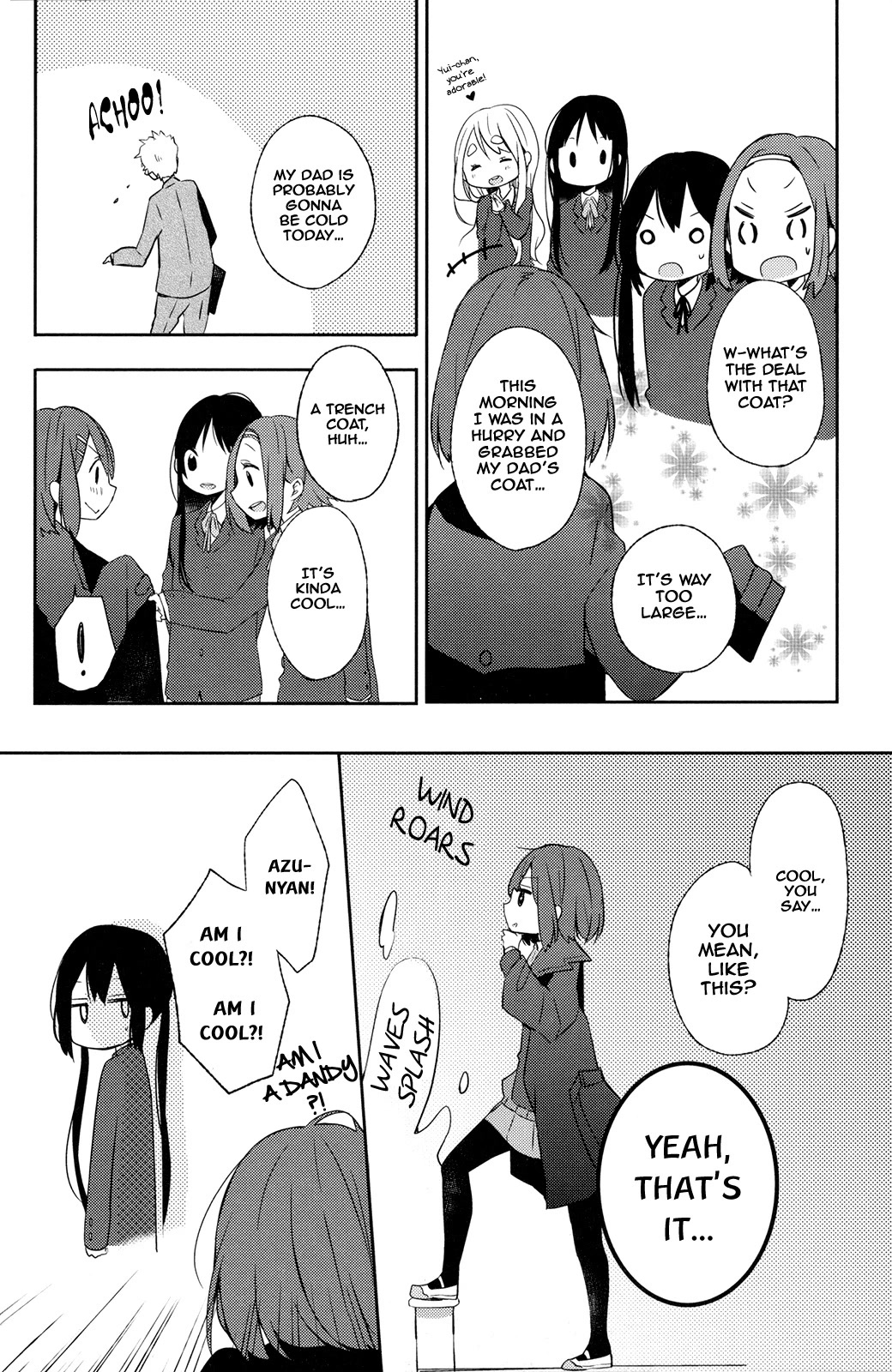 K-ON! Story Anthology Comic Chapter 34 page 2 - Chapter 34: Please Wear The Coat You’re Supposed To Wear! (by Meno)