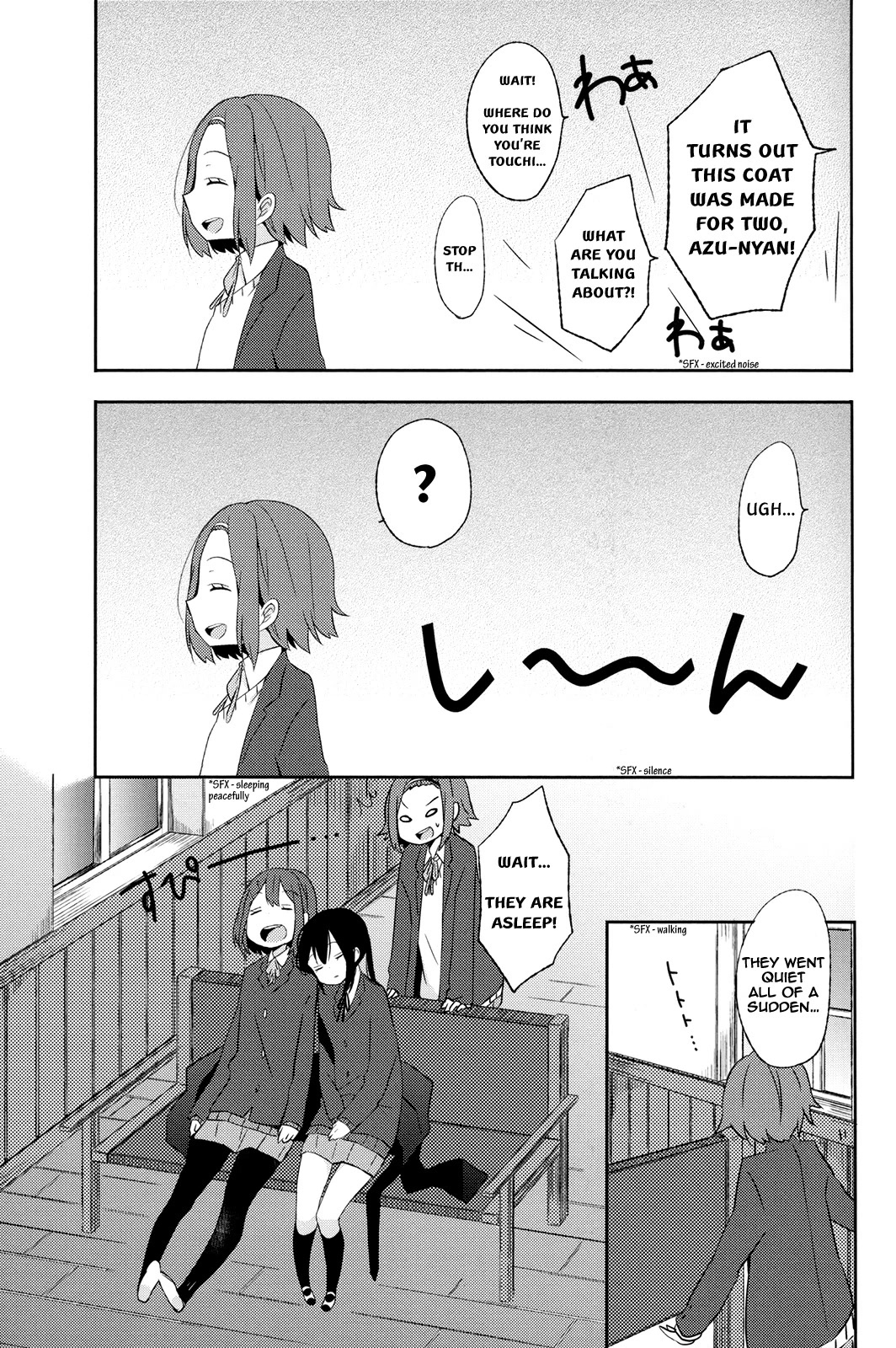 K-ON! Story Anthology Comic Chapter 34 page 9 - Chapter 34: Please Wear The Coat You’re Supposed To Wear! (by Meno)