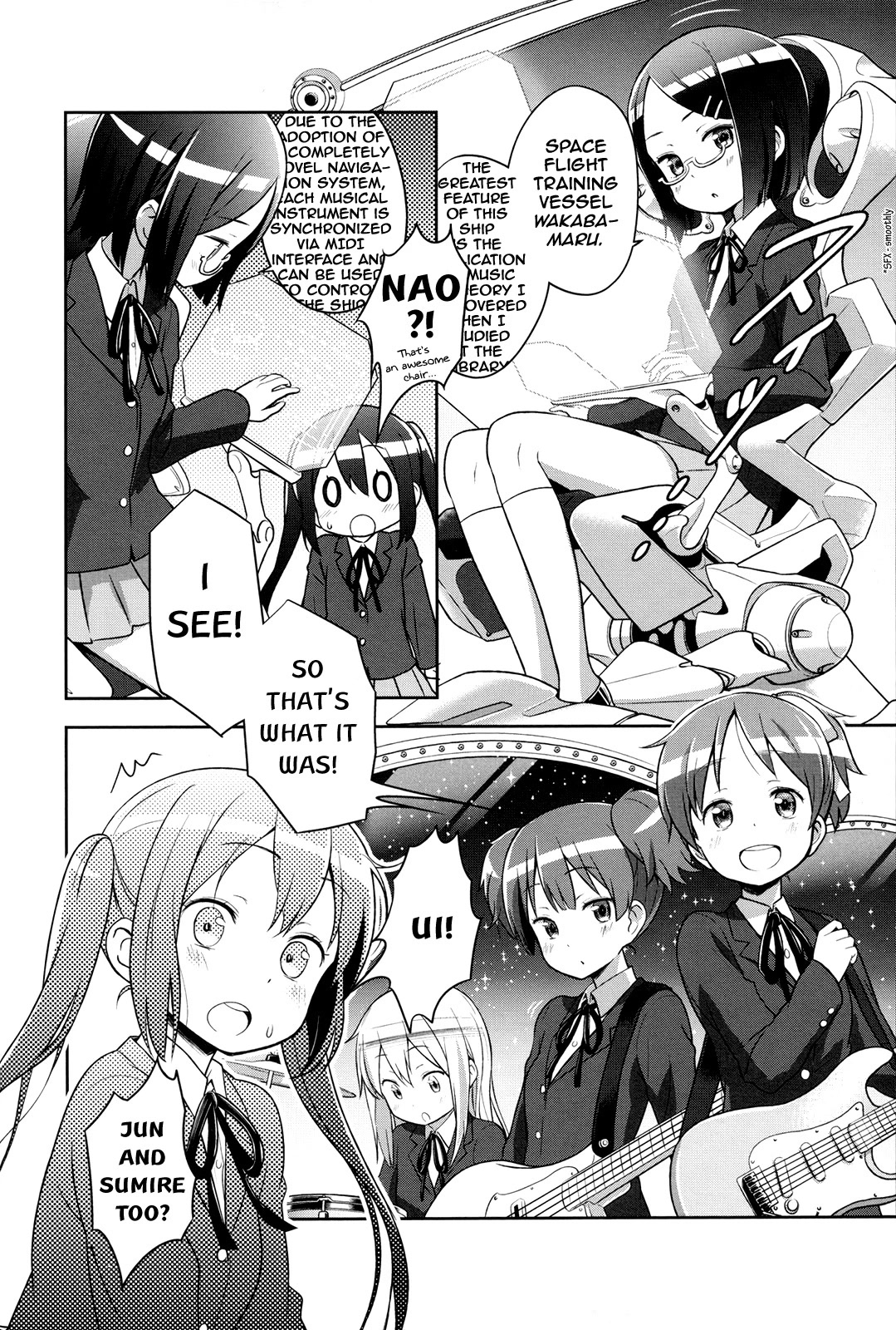 K-ON! Story Anthology Comic Chapter 35 page 2 - Chapter 35: K-ON! in the space. (by Kuinji 51-go)