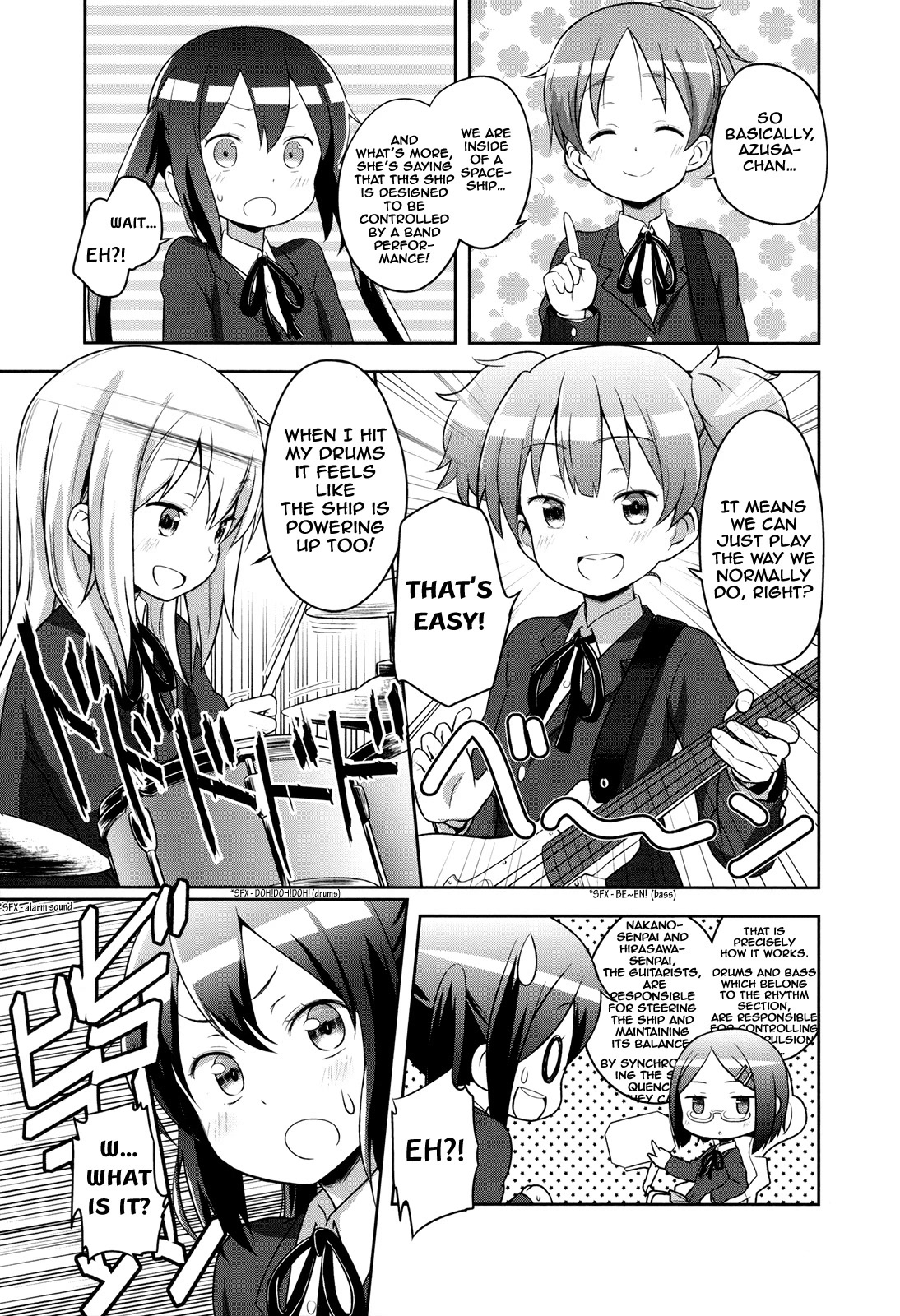 K-ON! Story Anthology Comic Chapter 35 page 3 - Chapter 35: K-ON! in the space. (by Kuinji 51-go)