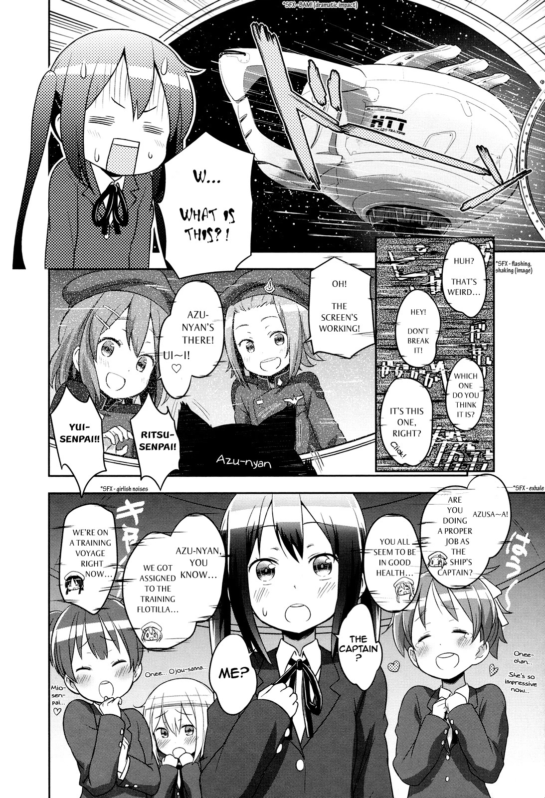 K-ON! Story Anthology Comic Chapter 35 page 4 - Chapter 35: K-ON! in the space. (by Kuinji 51-go)