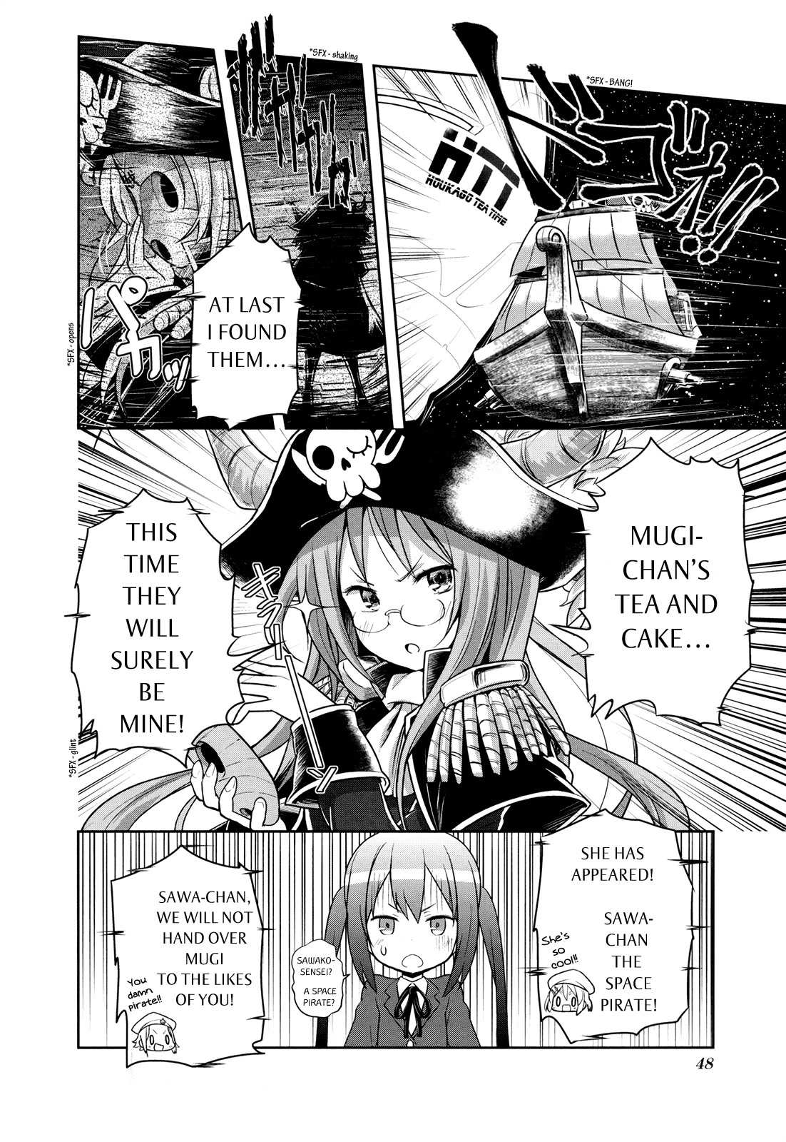 K-ON! Story Anthology Comic Chapter 35 page 6 - Chapter 35: K-ON! in the space. (by Kuinji 51-go)