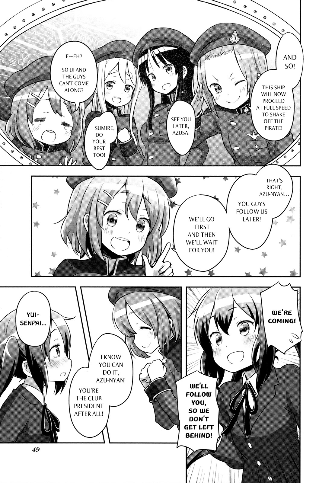 K-ON! Story Anthology Comic Chapter 35 page 7 - Chapter 35: K-ON! in the space. (by Kuinji 51-go)