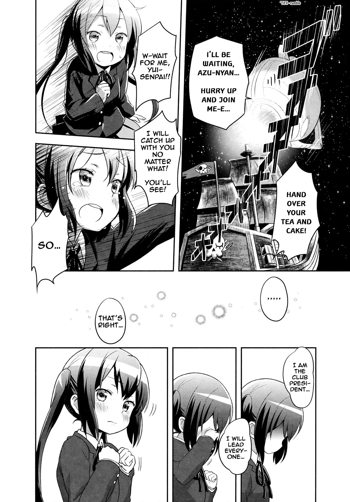 K-ON! Story Anthology Comic Chapter 35 page 8 - Chapter 35: K-ON! in the space. (by Kuinji 51-go)