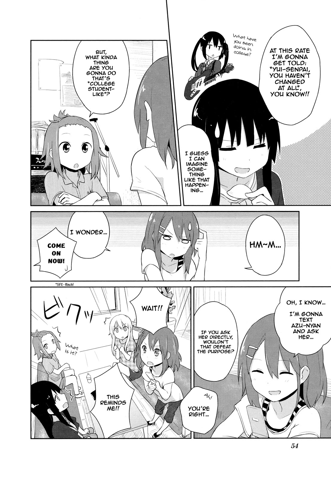 K-ON! Story Anthology Comic Chapter 36 page 2 - Chapter 36: What’s a College Student? (by Tada Tada)