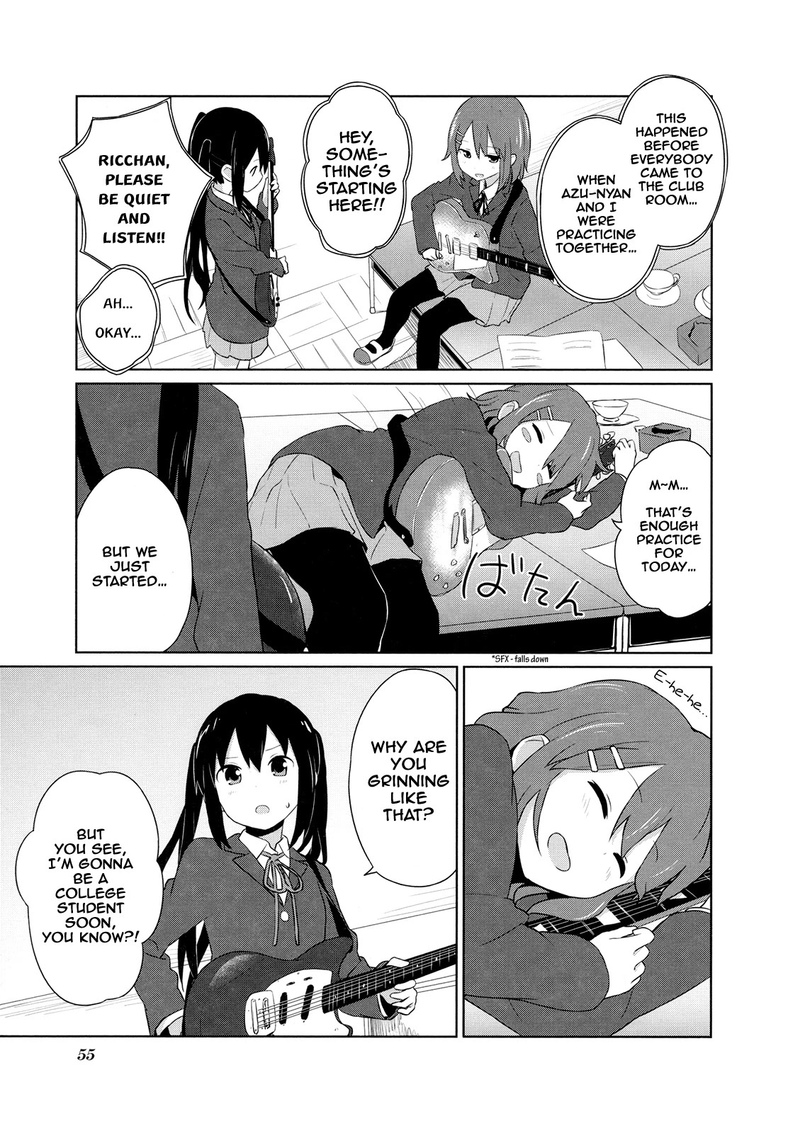 K-ON! Story Anthology Comic Chapter 36 page 3 - Chapter 36: What’s a College Student? (by Tada Tada)