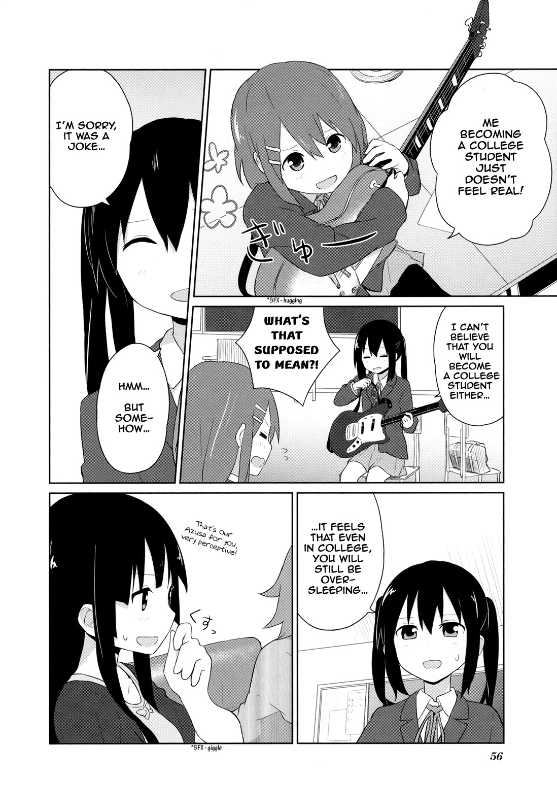 K-ON! Story Anthology Comic Chapter 36 page 4 - Chapter 36: What’s a College Student? (by Tada Tada)