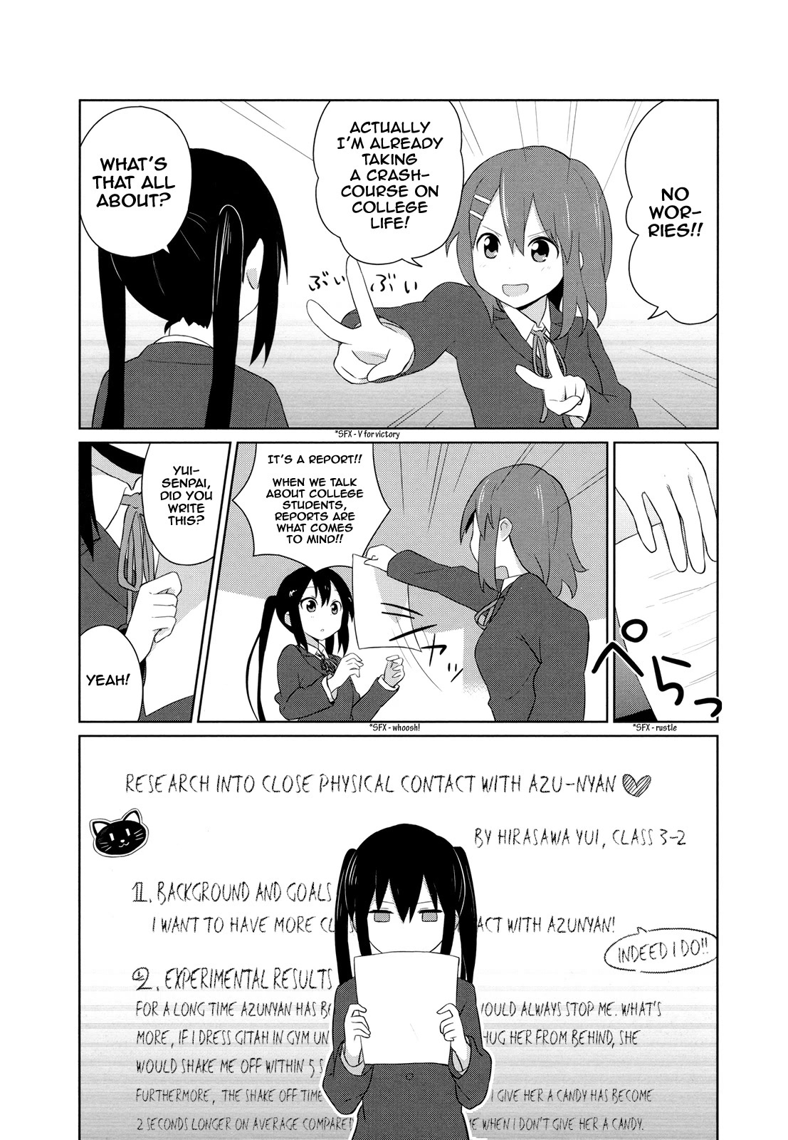K-ON! Story Anthology Comic Chapter 36 page 5 - Chapter 36: What’s a College Student? (by Tada Tada)
