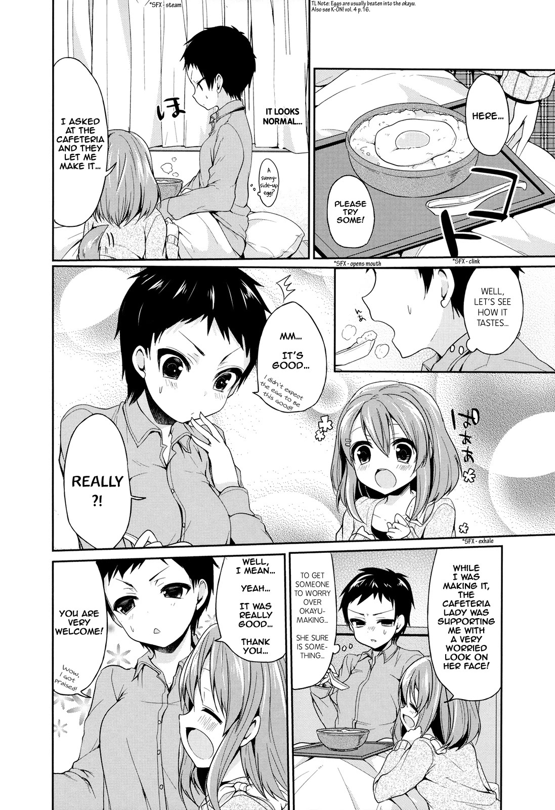 K-ON! Story Anthology Comic Chapter 37 page 4 - Chapter 37: Looking After! (by Masayu)