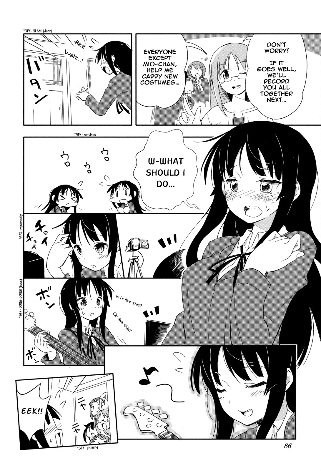 K-ON! Story Anthology Comic Chapter 39 page 6 - Chapter 39: Mio-chan Goes Global! (by Makurabe Shoma)