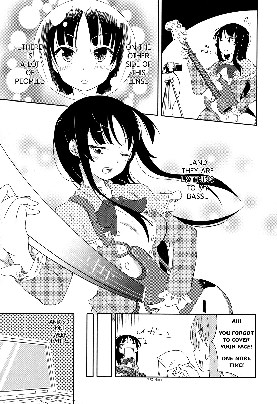 K-ON! Story Anthology Comic Chapter 39 page 7 - Chapter 39: Mio-chan Goes Global! (by Makurabe Shoma)