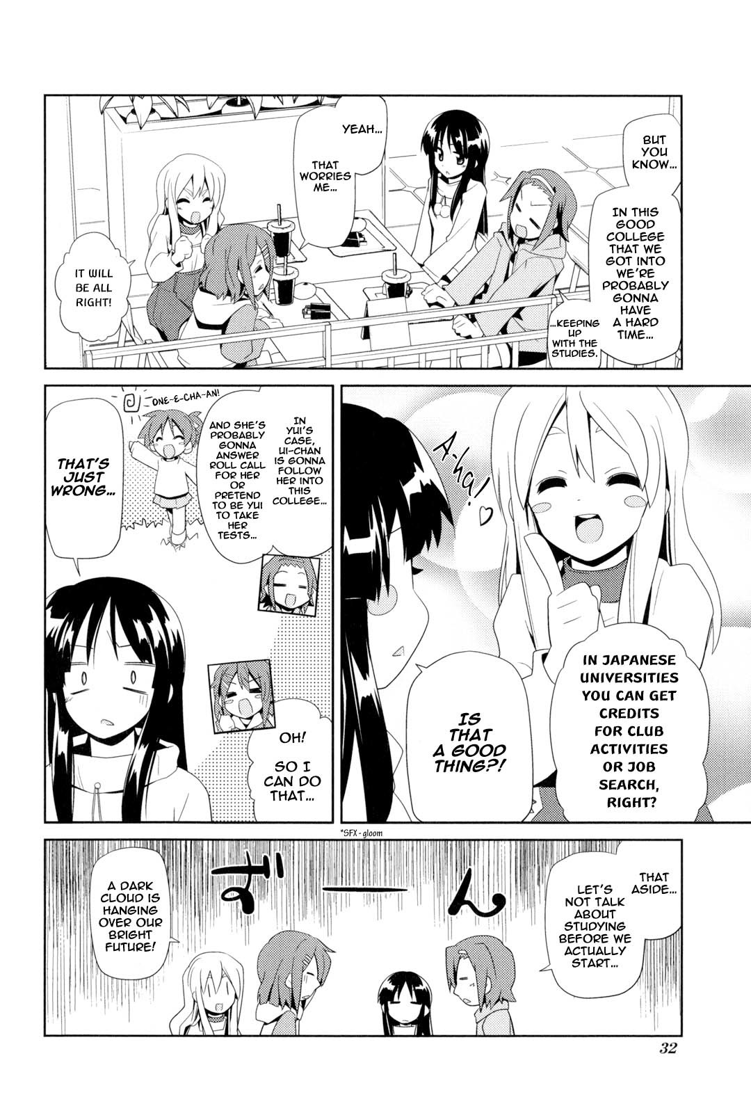 K-ON! Story Anthology Comic Chapter 5 page 4 - Chapter 5: The Afterschool Never Ends (by Sato Yoshimi)
