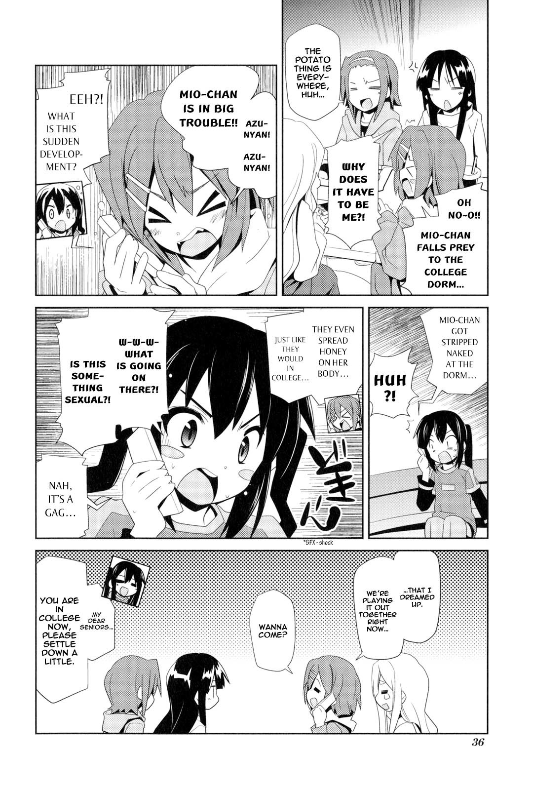 K-ON! Story Anthology Comic Chapter 5 page 8 - Chapter 5: The Afterschool Never Ends (by Sato Yoshimi)