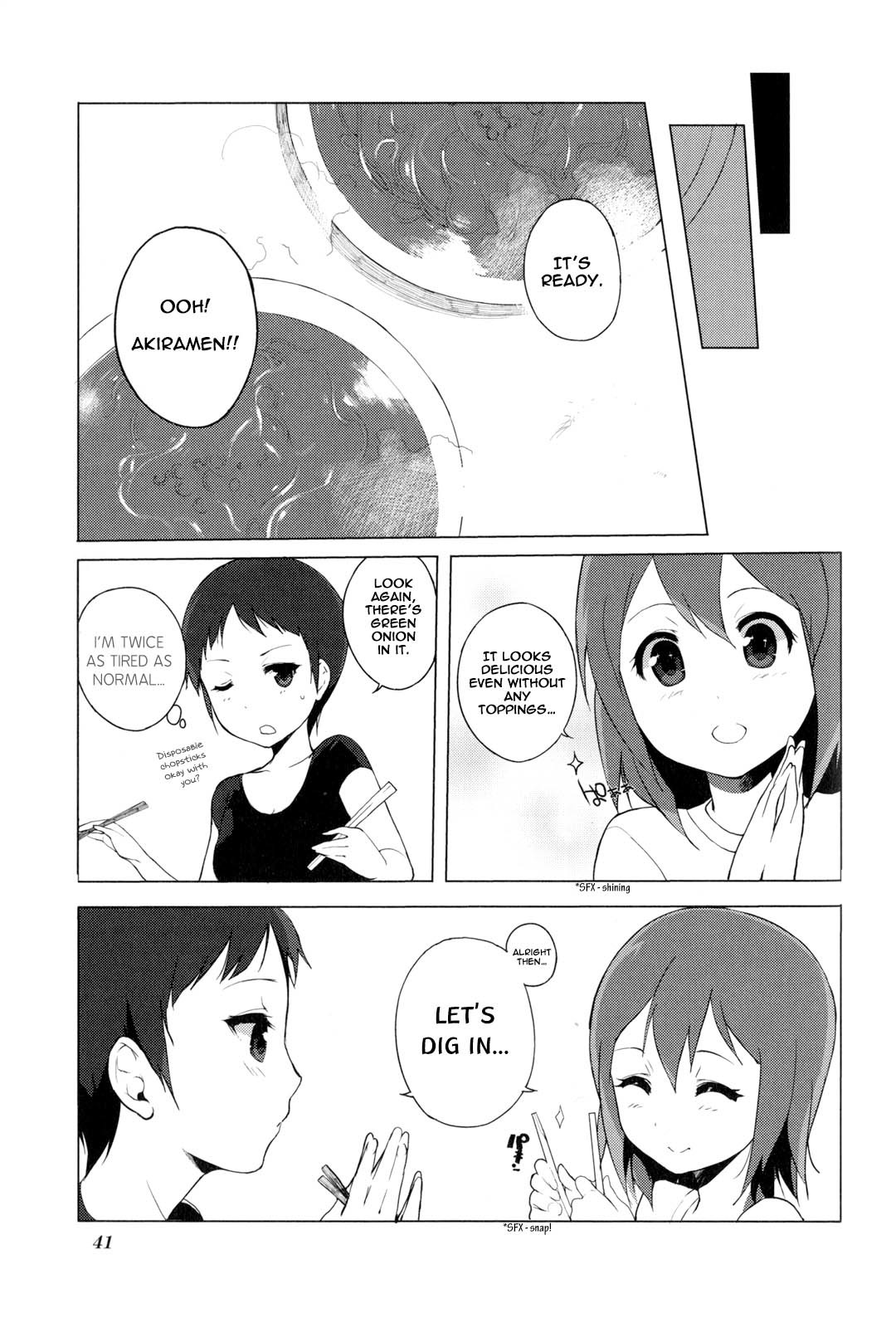 K-ON! Story Anthology Comic Chapter 6 page 5 - Chapter 6: Night Snacking Club! (by Sasamori Tomoe)