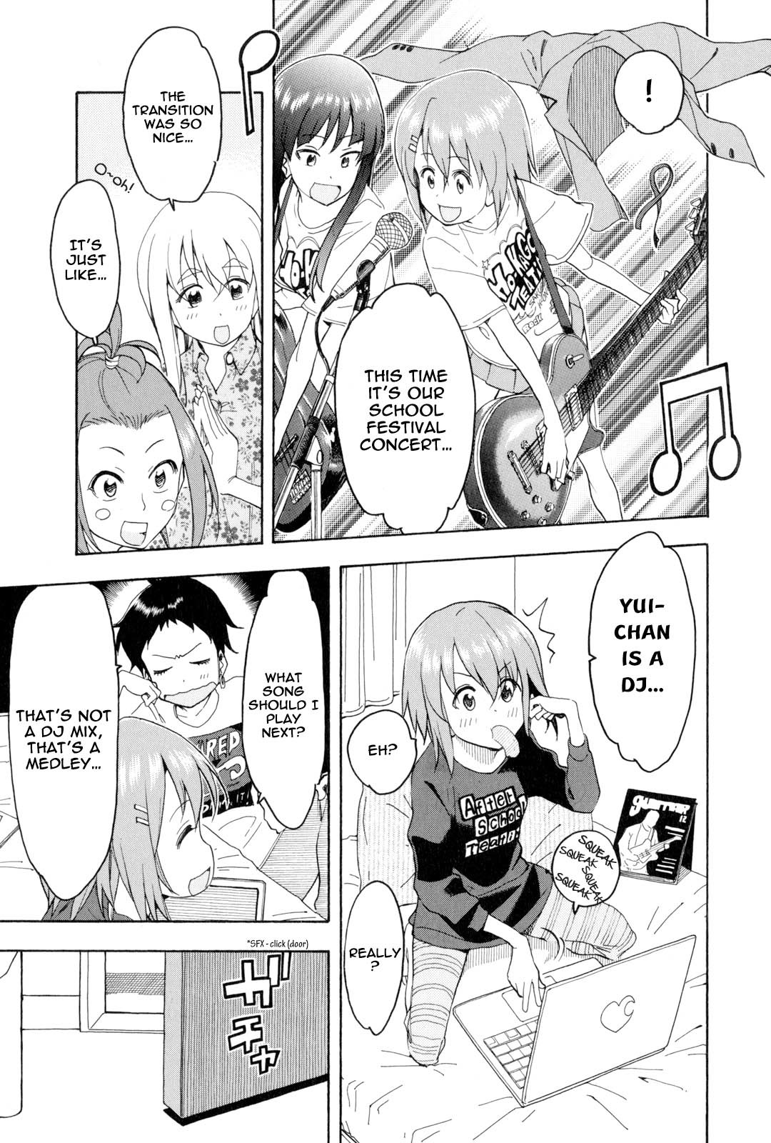 K-ON! Story Anthology Comic Chapter 7 page 5 - Chapter 7: DJ Yui-chan (by Ooi Masakazu)