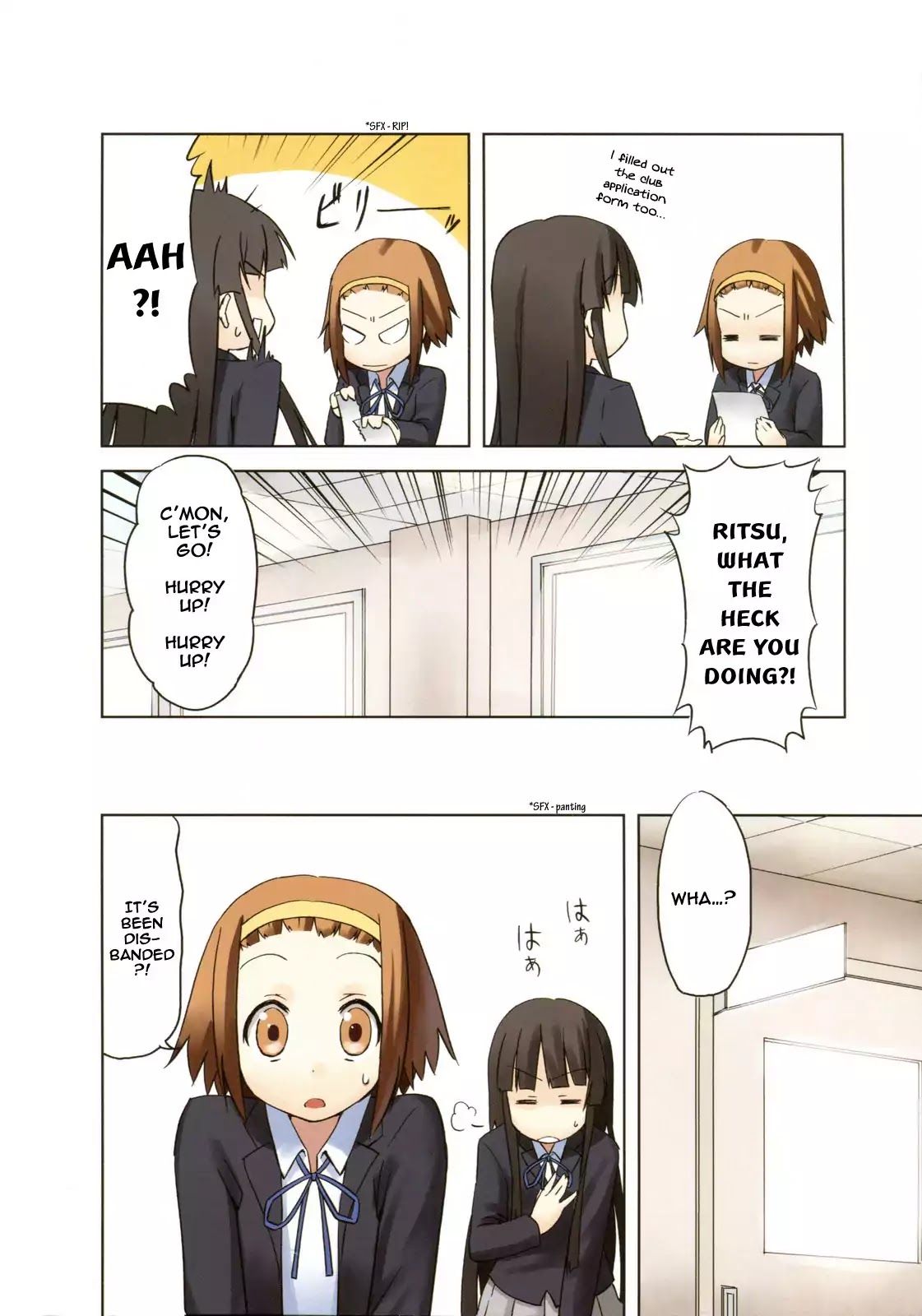 K-ON! Chapter 1.1 page 4 - Vol.1 Chapter 1