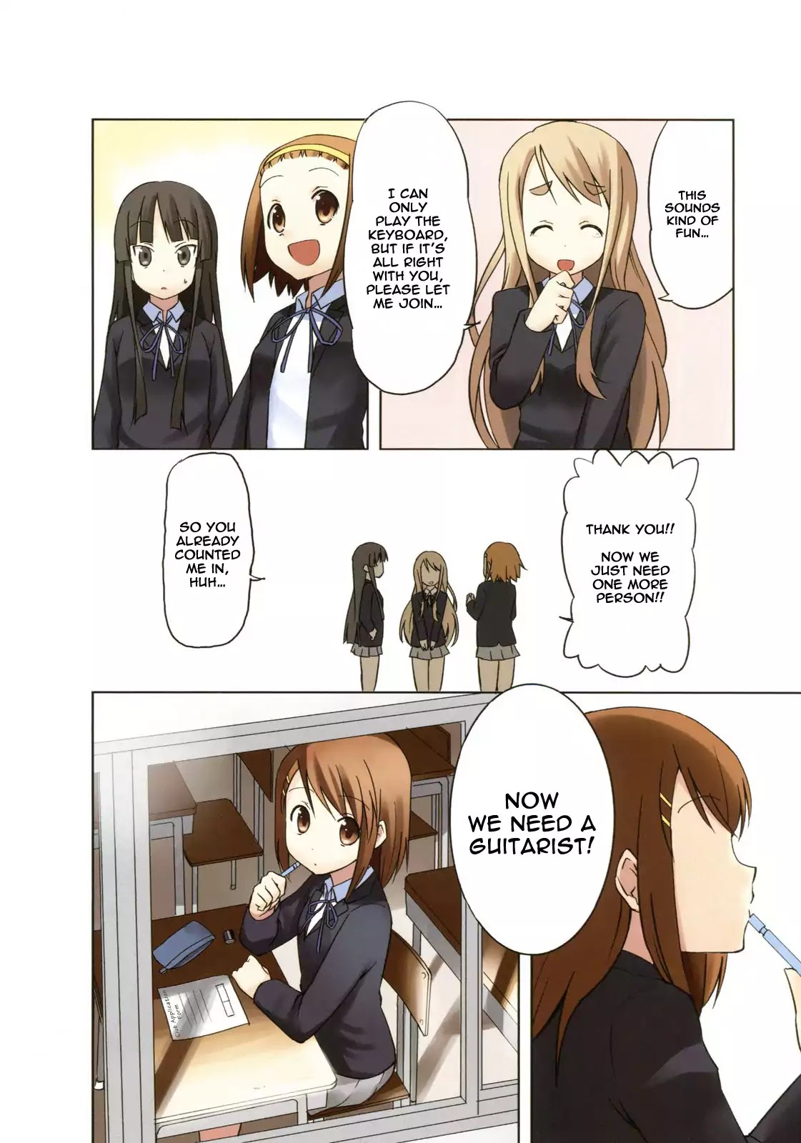 K-ON! Chapter 1.1 page 8 - Vol.1 Chapter 1