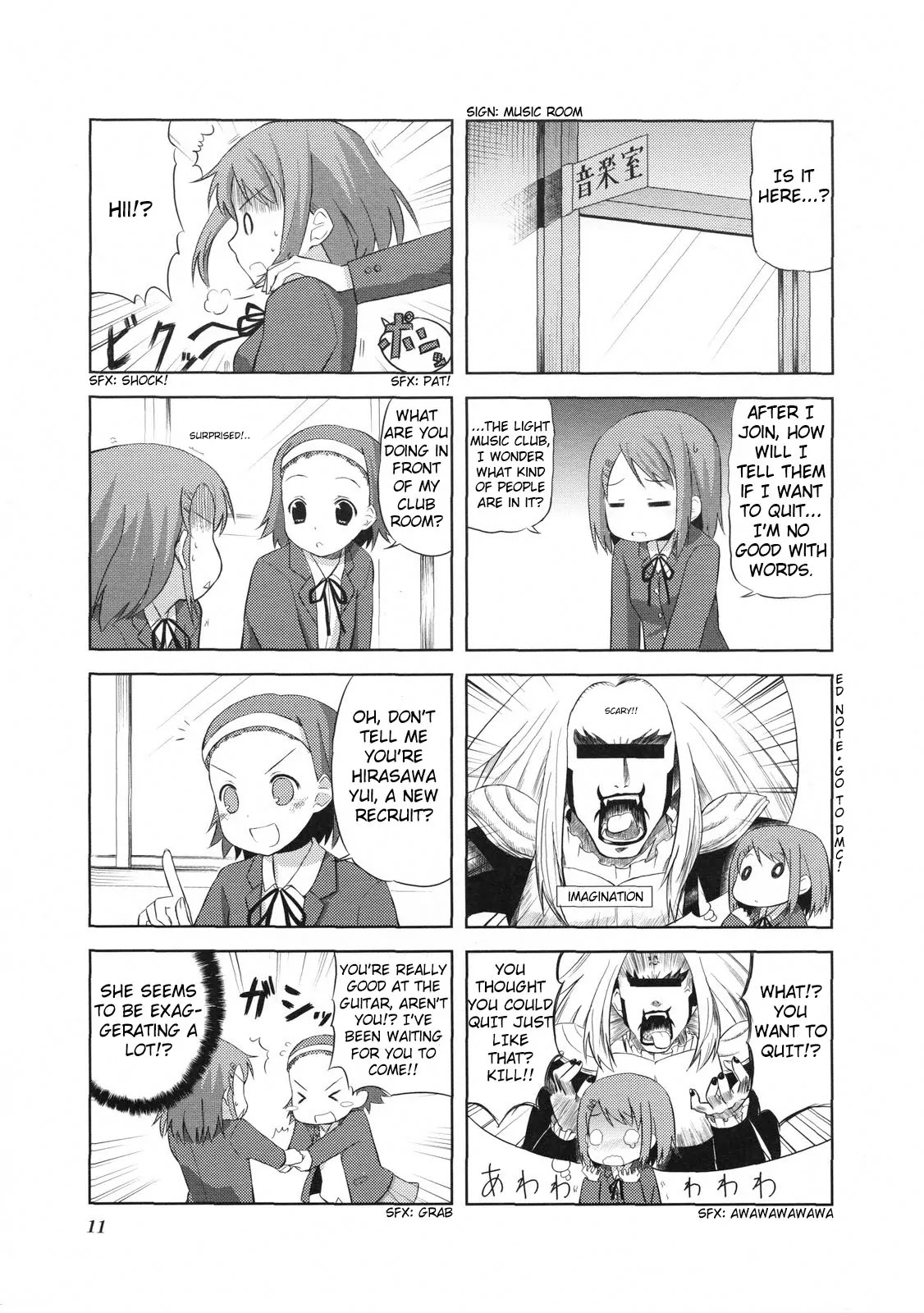 K-ON! Chapter 1.2 page 3 - Vol.1 Chapter 2