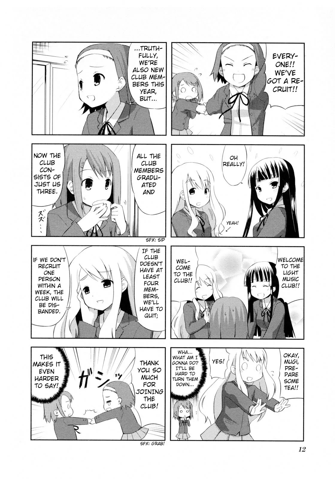 K-ON! Chapter 1.2 page 4 - Vol.1 Chapter 2