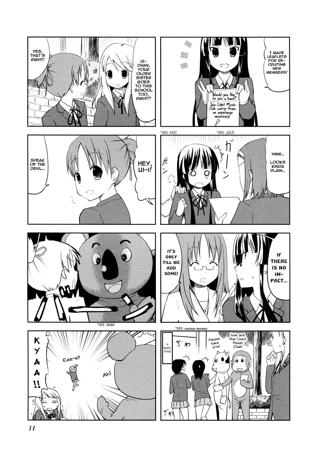 K-ON! Chapter 2.1 page 11 - Vol.2 Chapter 1