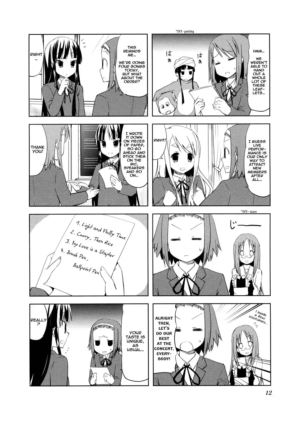 K-ON! Chapter 2.1 page 12 - Vol.2 Chapter 1