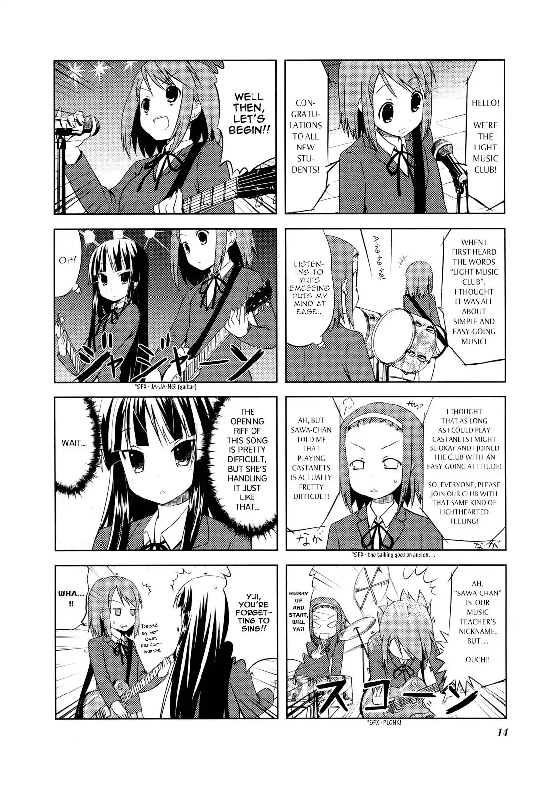 K-ON! Chapter 2.1 page 14 - Vol.2 Chapter 1