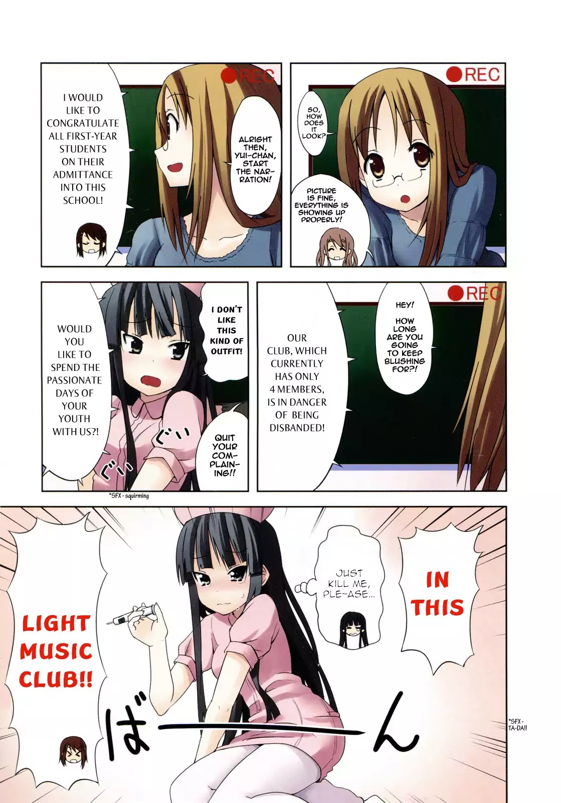 K-ON! Chapter 2.1 page 3 - Vol.2 Chapter 1