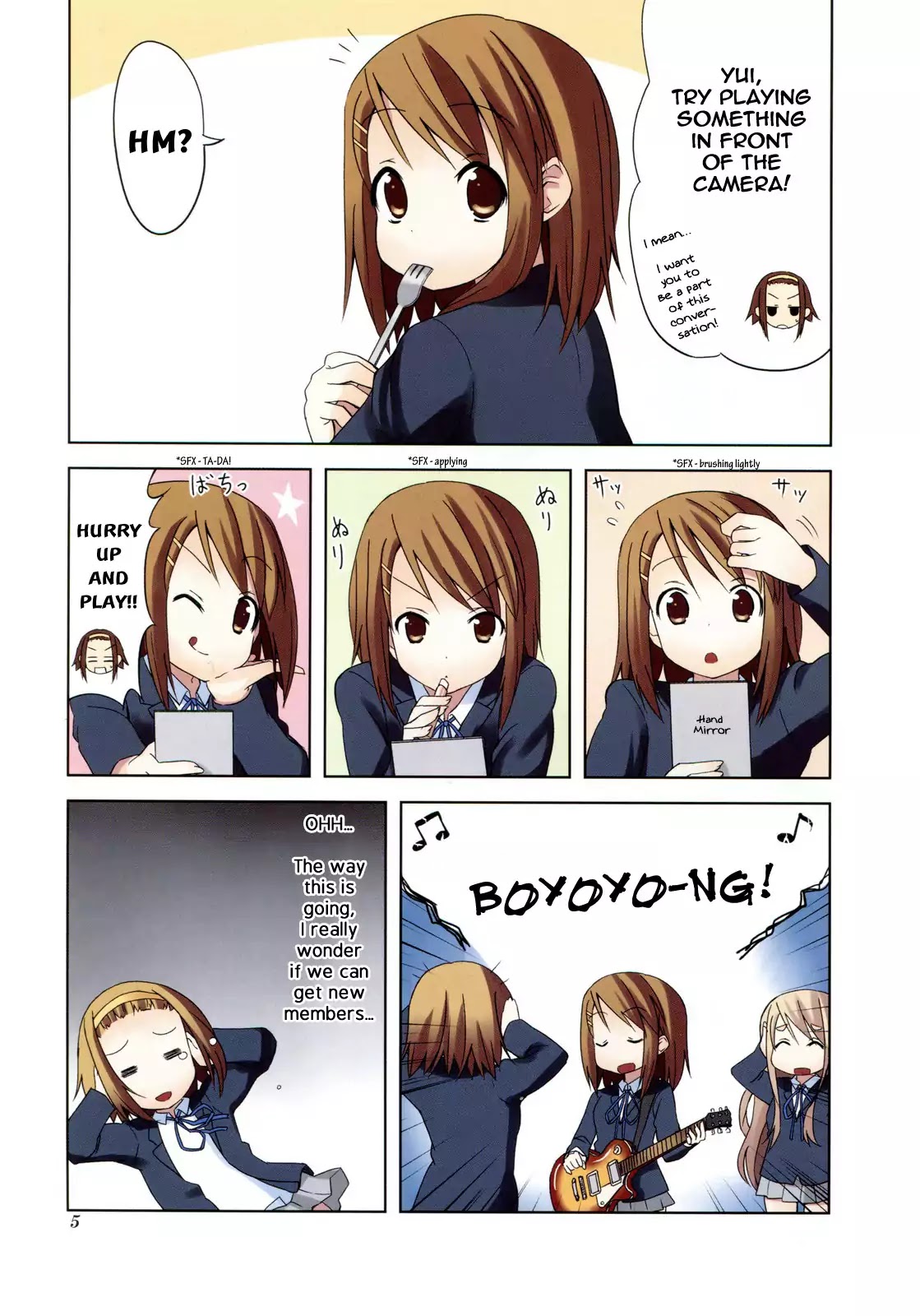 K-ON! Chapter 2.1 page 5 - Vol.2 Chapter 1