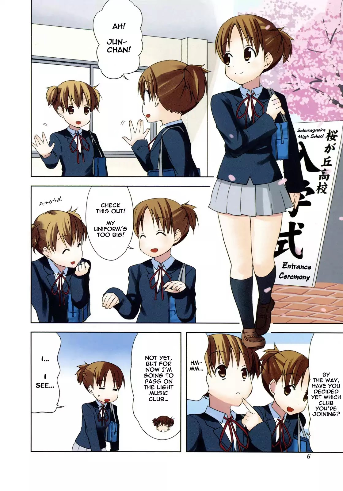 K-ON! Chapter 2.1 page 6 - Vol.2 Chapter 1