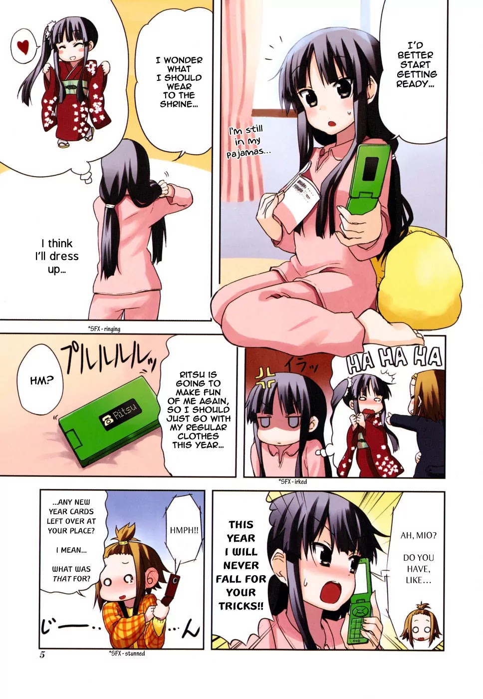 K-ON! Chapter 3.1 page 5 - Vol.3 Chapter 1