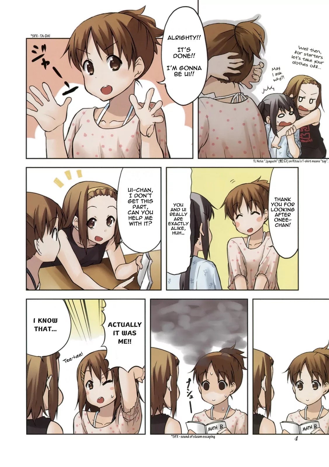 K-ON! Chapter 4.1 page 10 - Vol.4 Chapter 1