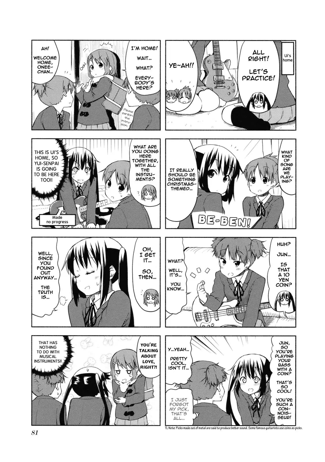 K-ON! Chapter 4.10 page 5 - Vol.4 Chapter 10