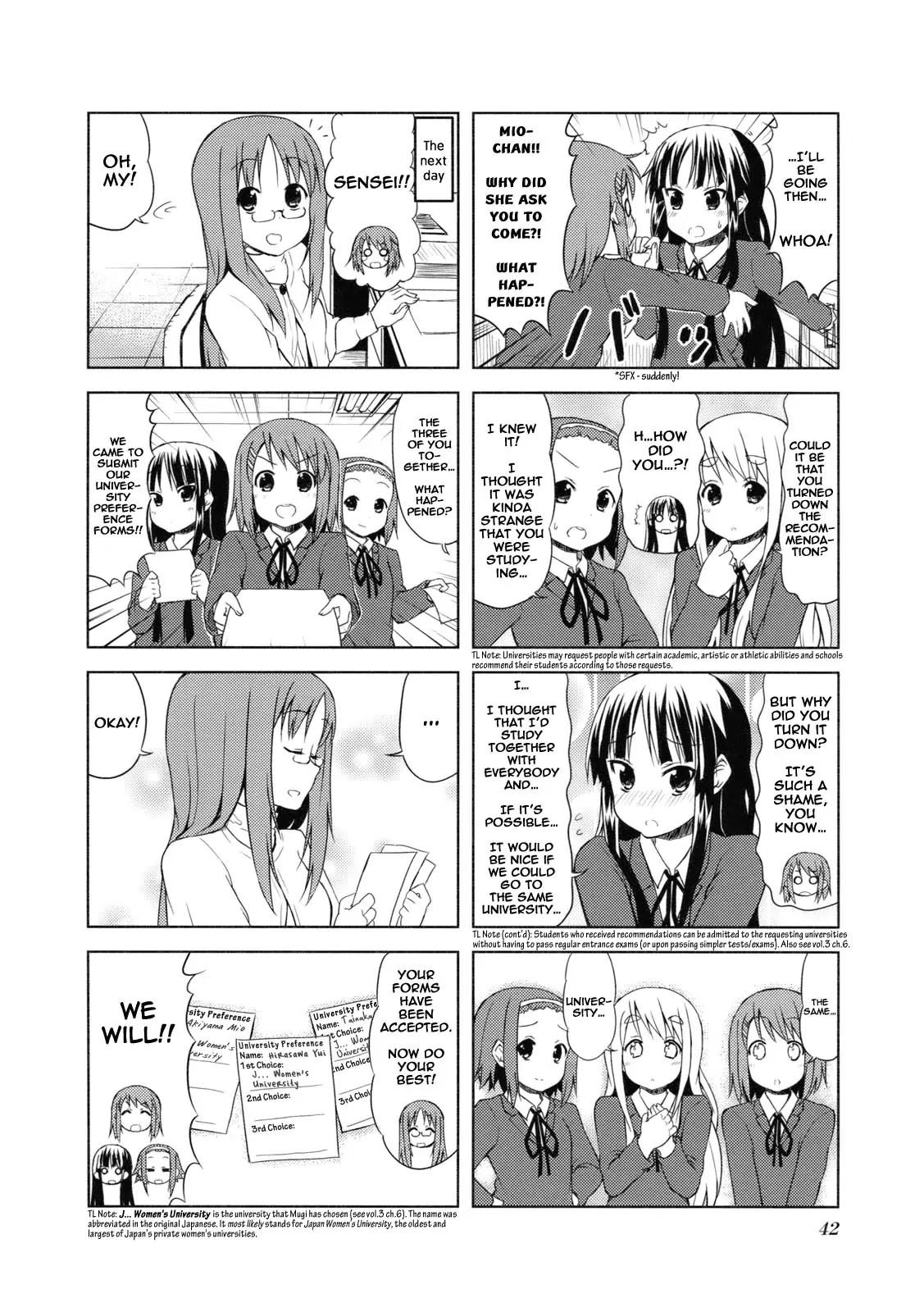 K-ON! Chapter 4.5 page 8 - Vol.4 Chapter 5