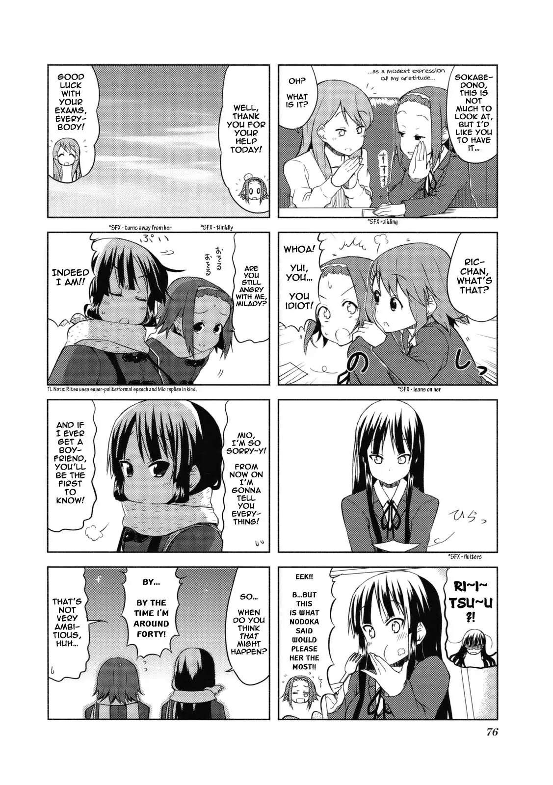 K-ON! Chapter 4.9 page 8 - Vol.4 Chapter 9