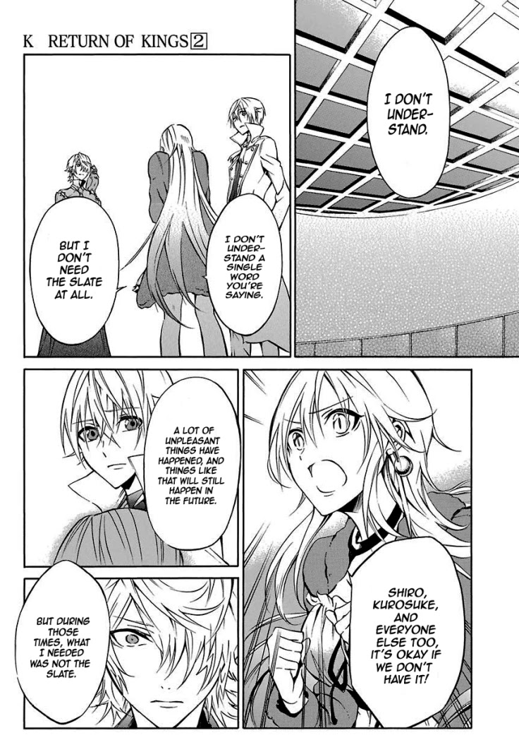 K - Return of Kings Chapter 15 page 13 - Chapter 15: The You Who Is Strong And Kind. I Have Always Admired