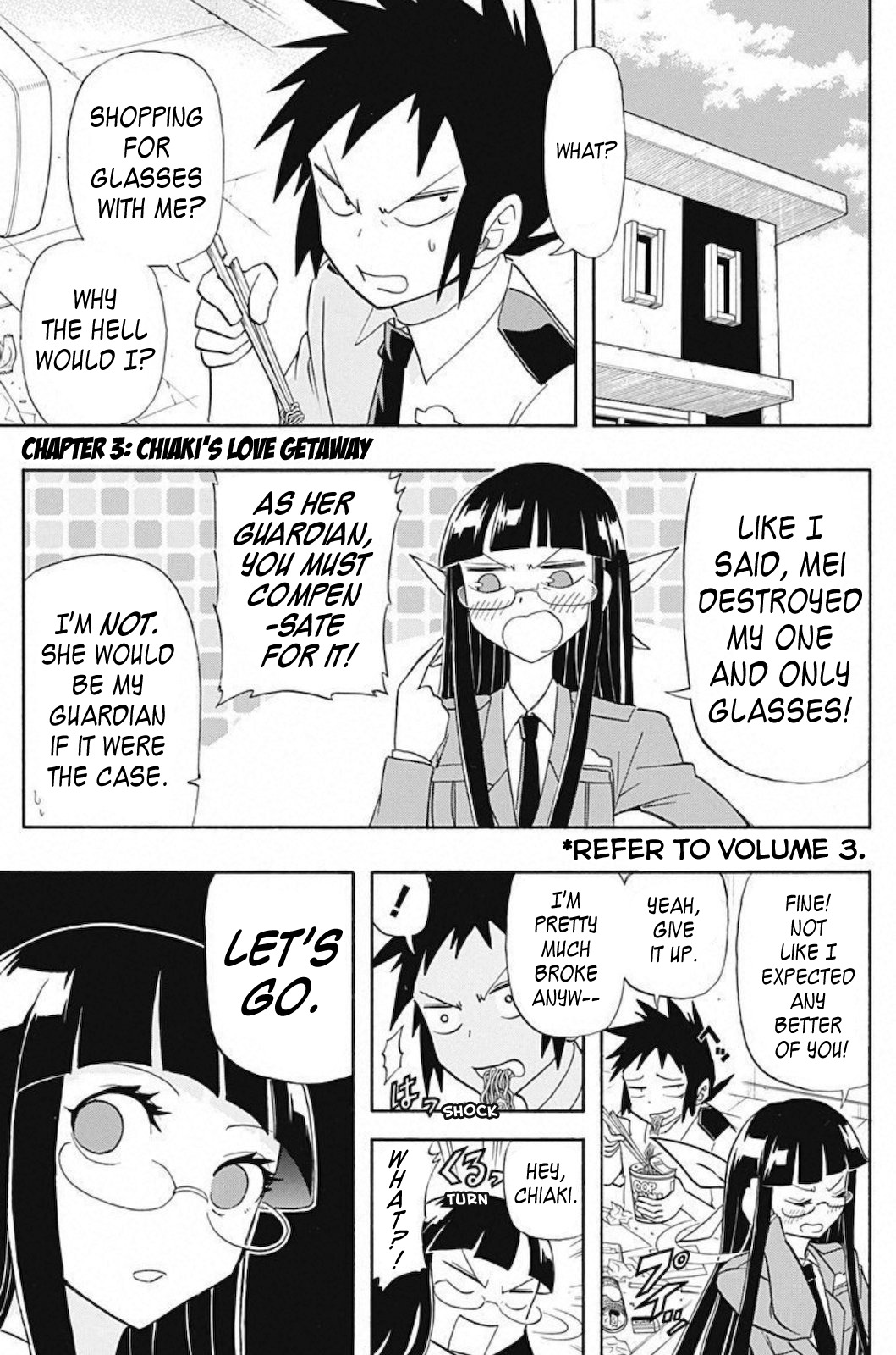 Kaette Kita! Shinmai Fukei Kiruko-san Chapter 3 page 1 - Chapter 3: Chiaki's Love Getaway
