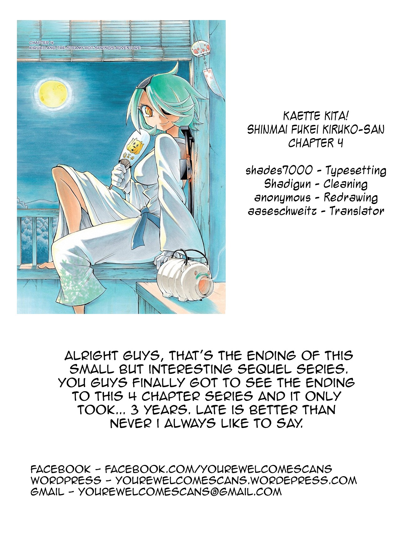 Kaette Kita! Shinmai Fukei Kiruko-san Chapter 4 page 19 - Chapter 4: Kiruko and the Steamy Hot Springs Adventure